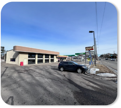 Storage facility with parking and storage units